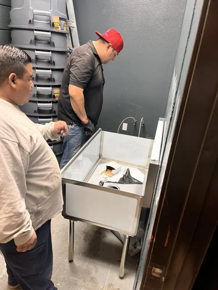 Commercial plumbing and sink installation in Carterville